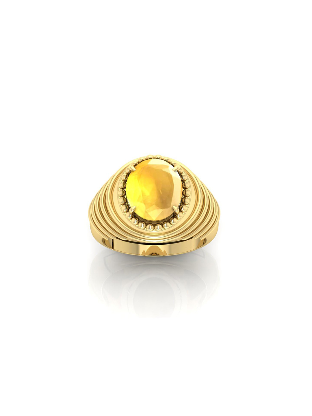 RRVGEM Yellow Sapphire Finger Ring