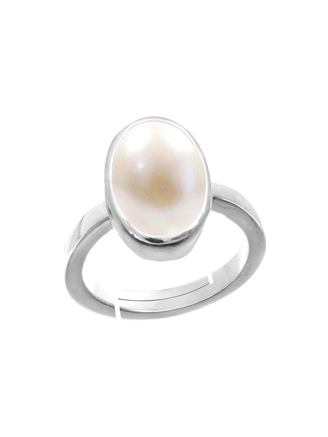 RRVGEM Moti Pearl & Stone Studded Finger Ring