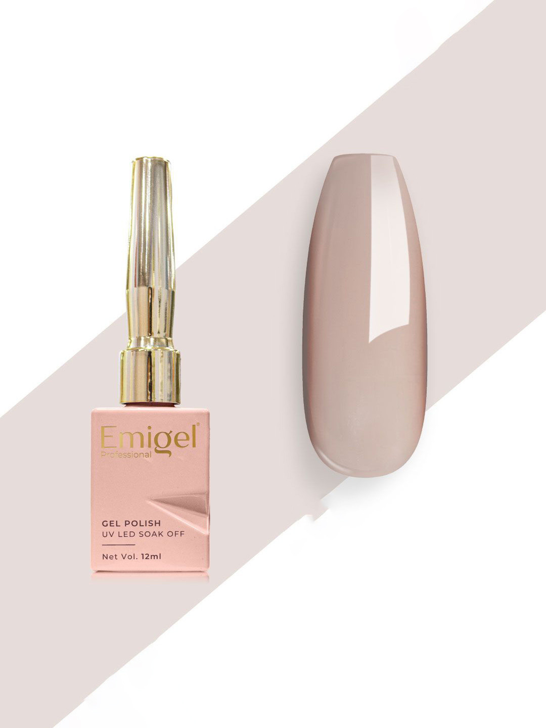 Emigel PROFESSIONAL Uv Led Soak Off Gel Nail Polish- 12 ml- Dust Pink E007