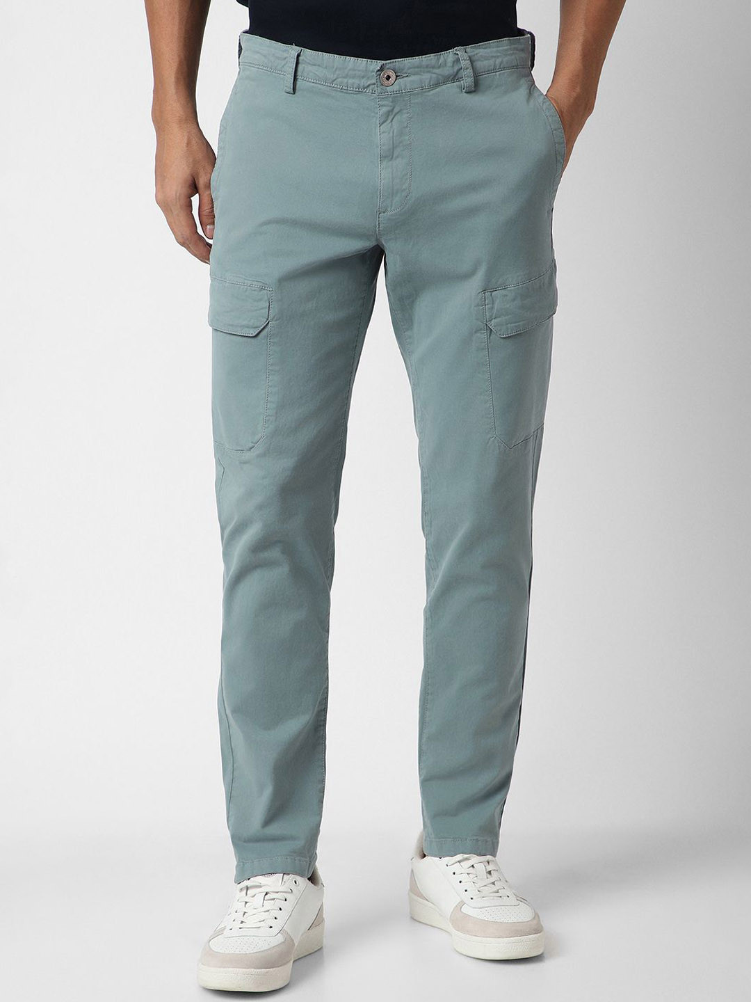 VAN HEUSEN DENIM LABS Men Cargos Trousers
