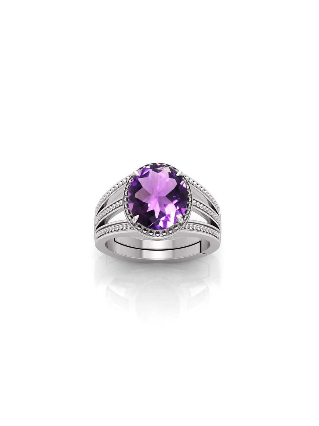 RRVGEM 6.25 Ratti Blue Amethyst Finger Ring