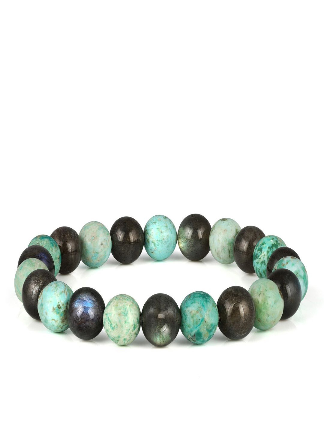 Nirvana Unisex Crystals Labradorite Beaded Bracelet