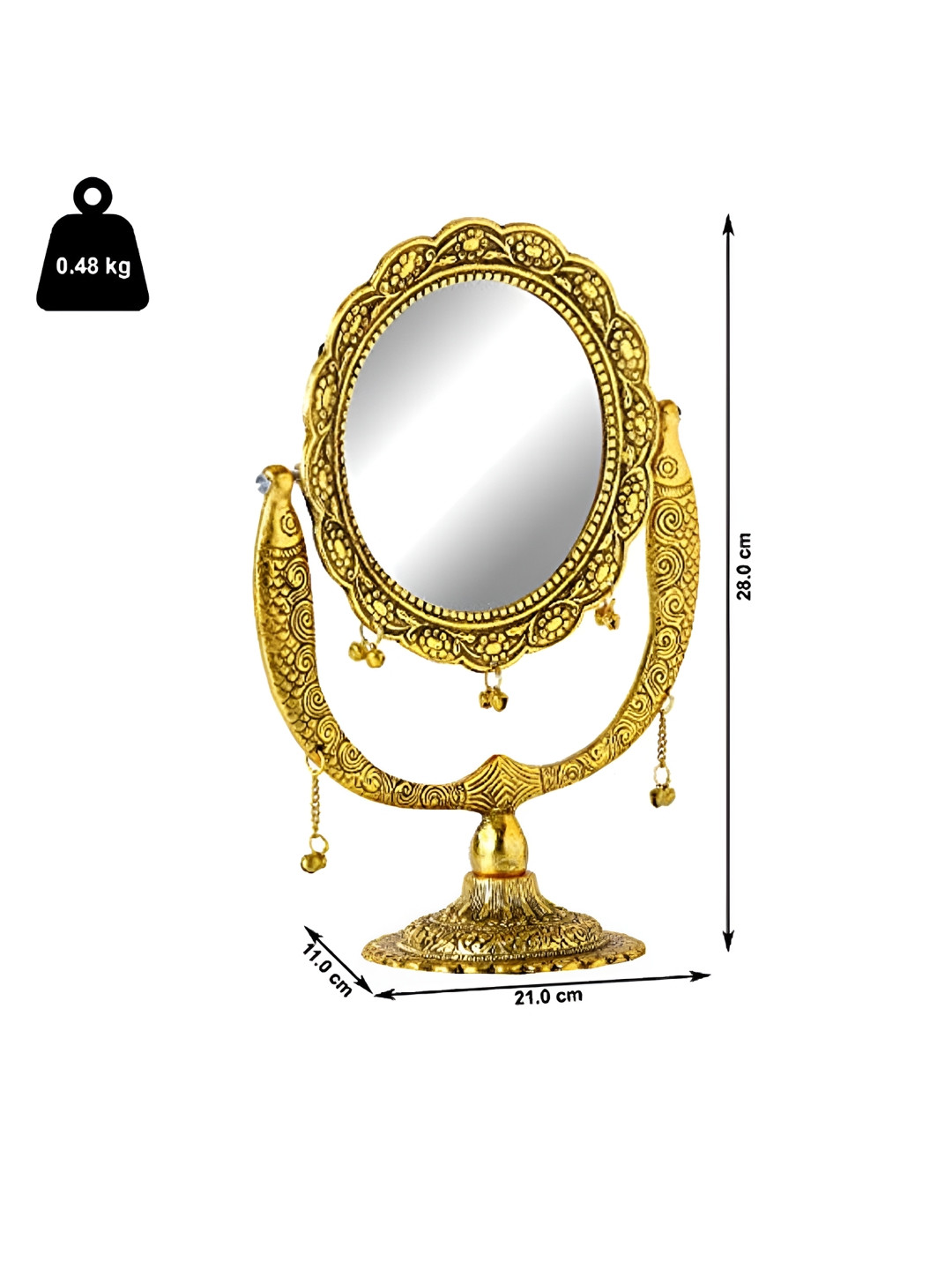 Aura Antique Table Top Mirror