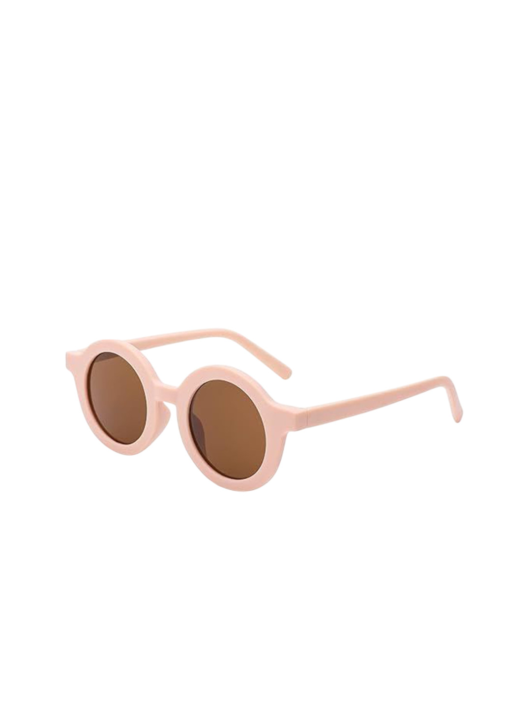 DEXENT COLLECTION Kids Round  Sunglasses With UV Protected Lens Kids Pink-Brown