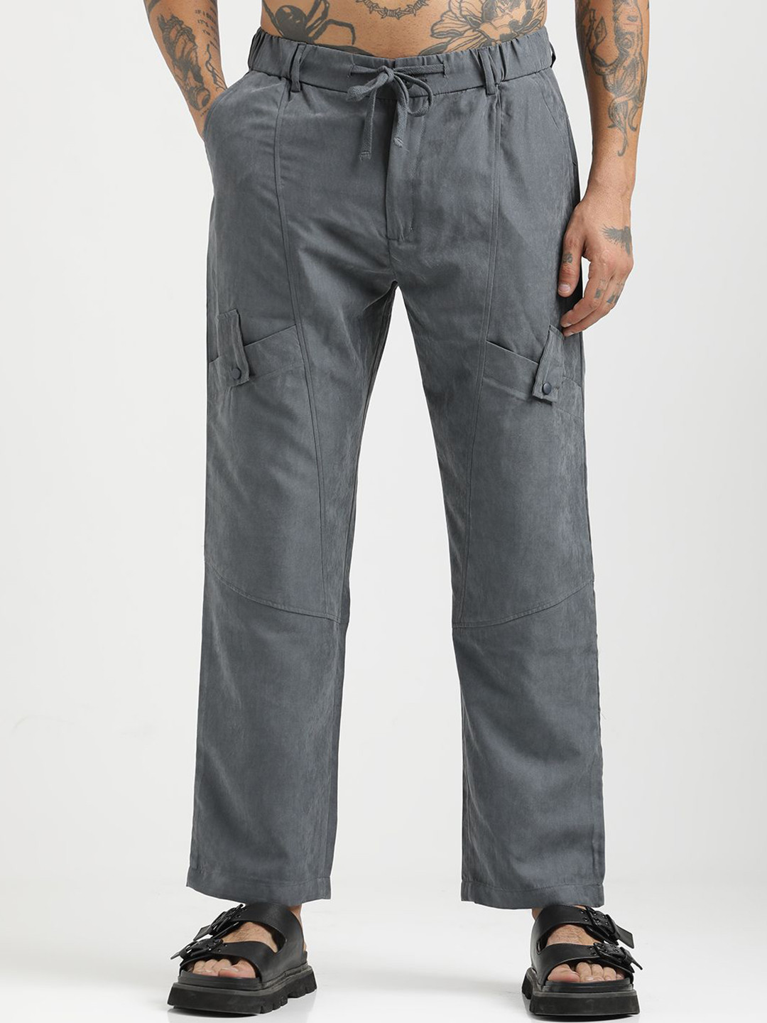 Blu MNKY Men Smart Straight Fit Cargos