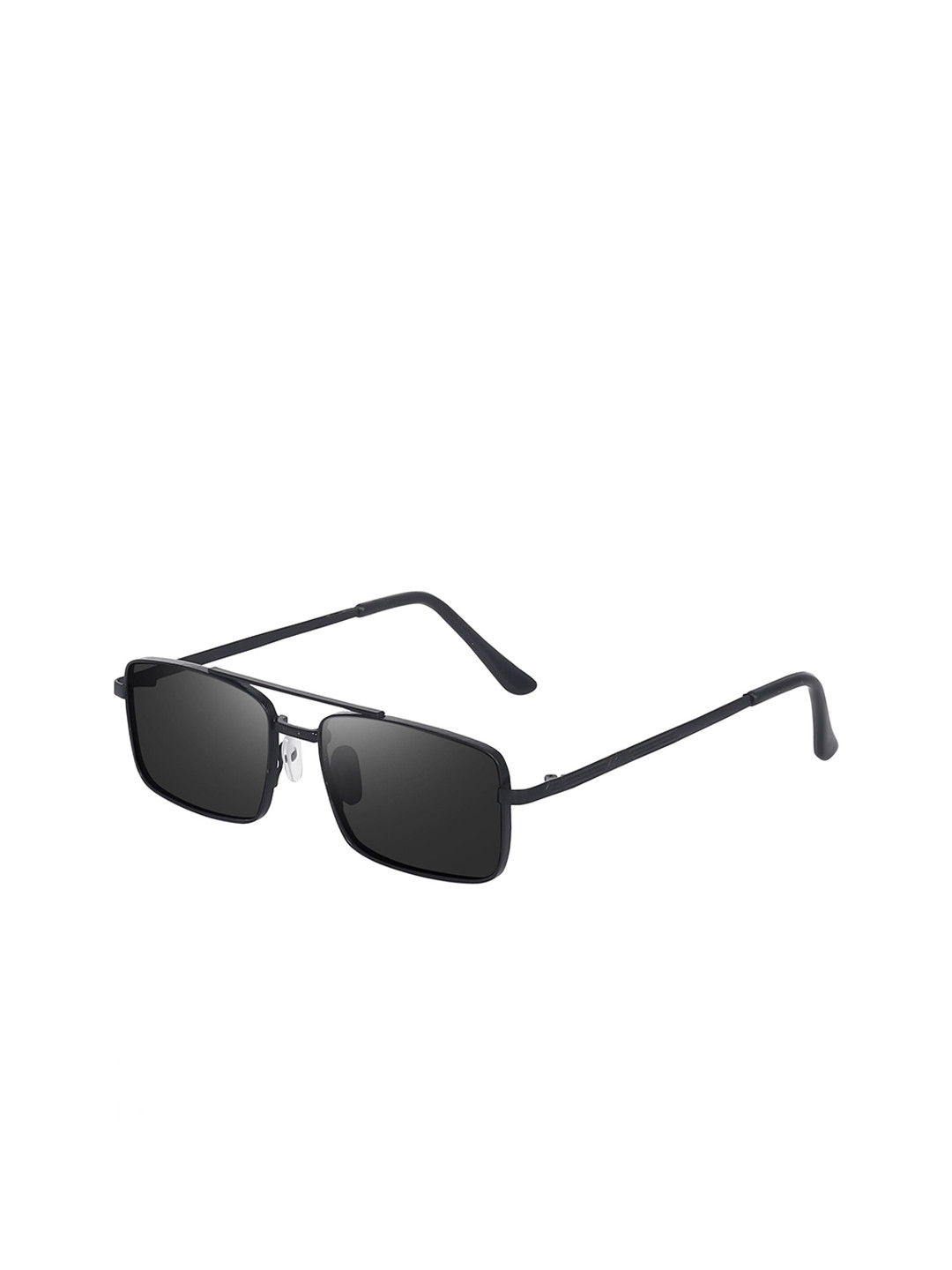 DEXENT COLLECTION Unisex UV Protected Rectangle Sunglasses 6011 Full Black