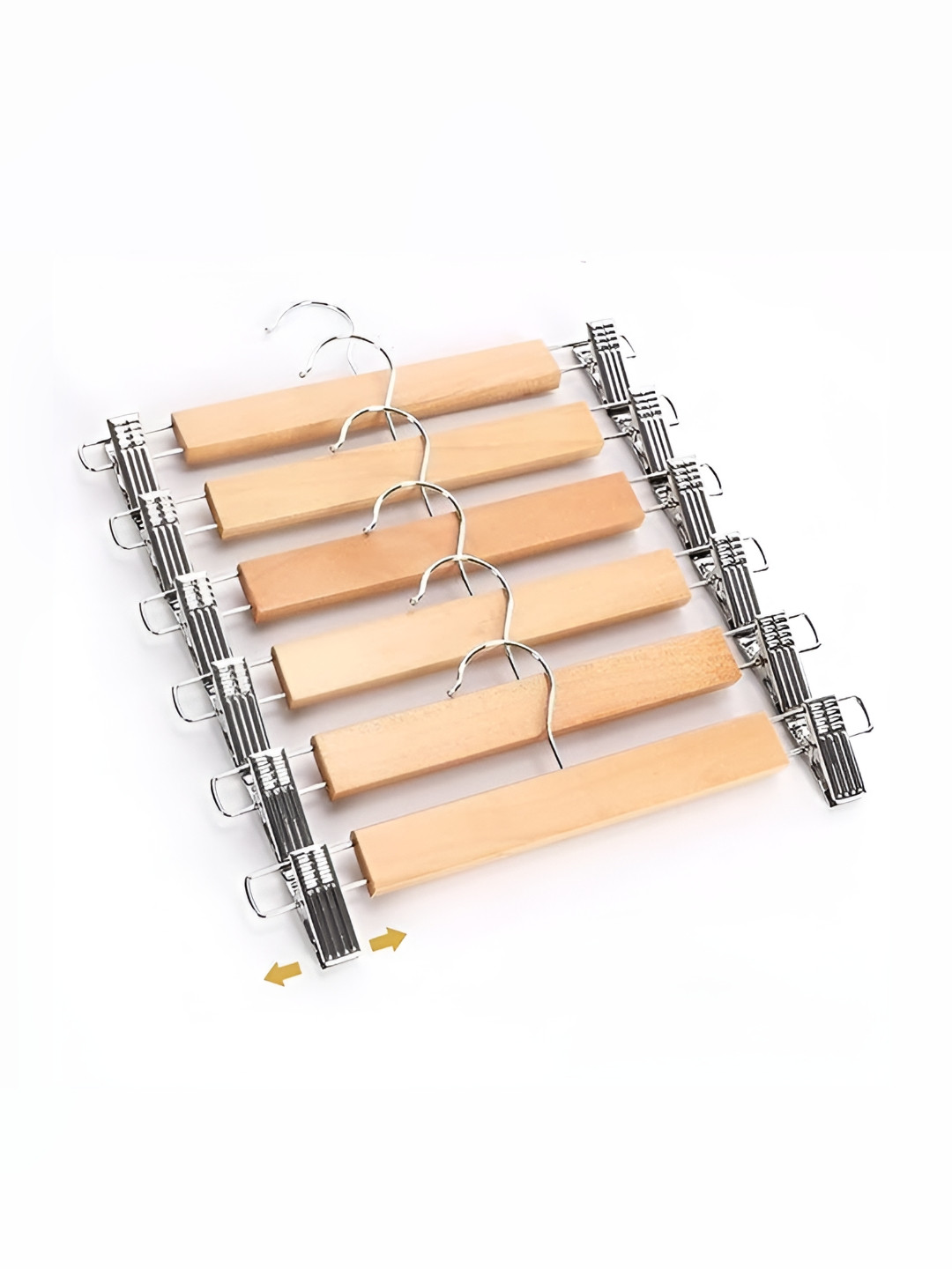 ZEELPETAL Set of 6 Wooden Hangers