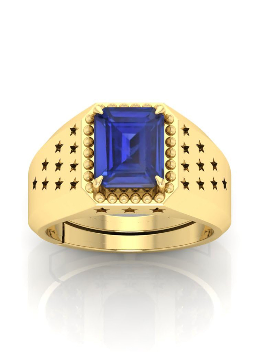 RRVGEM Blue Saphire Finger Ring