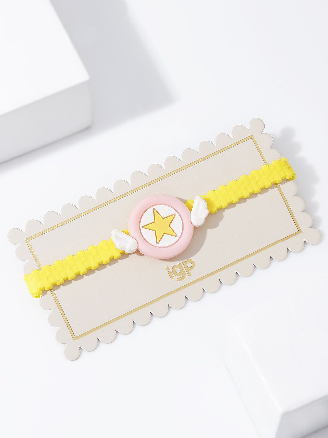 IGP Thread Star Applique Rakhi