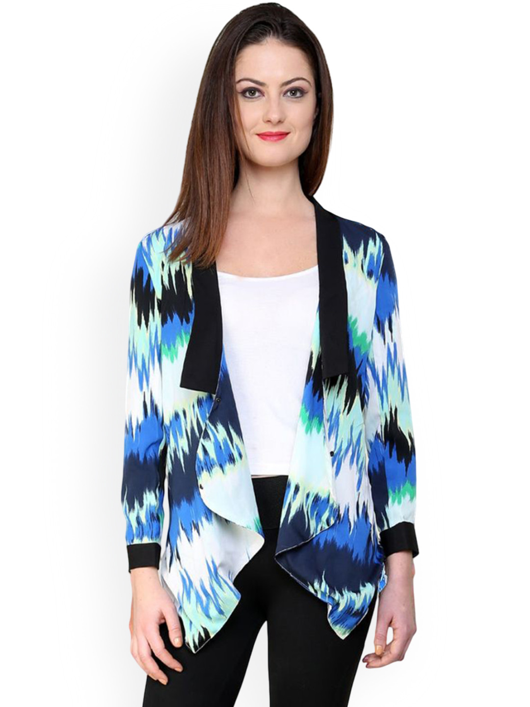 Pannkh Shawl Collar Front Open Coat