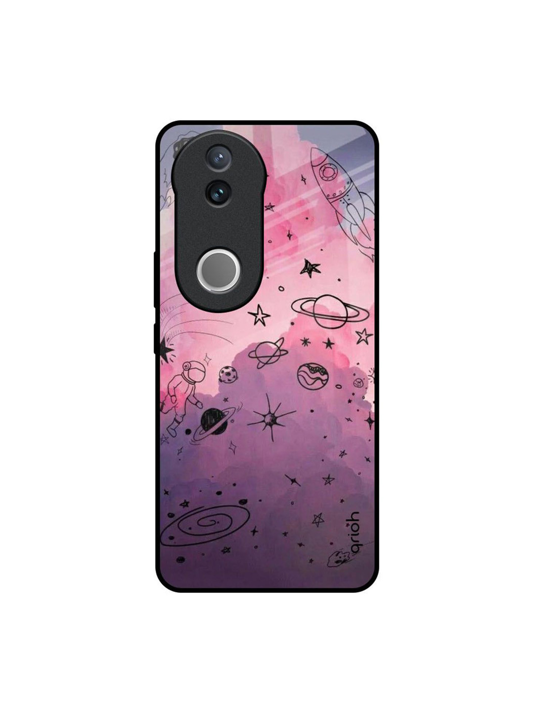 QRIOH Quirky Printed Vivo V50e 5G Back Case Mobile Accessories