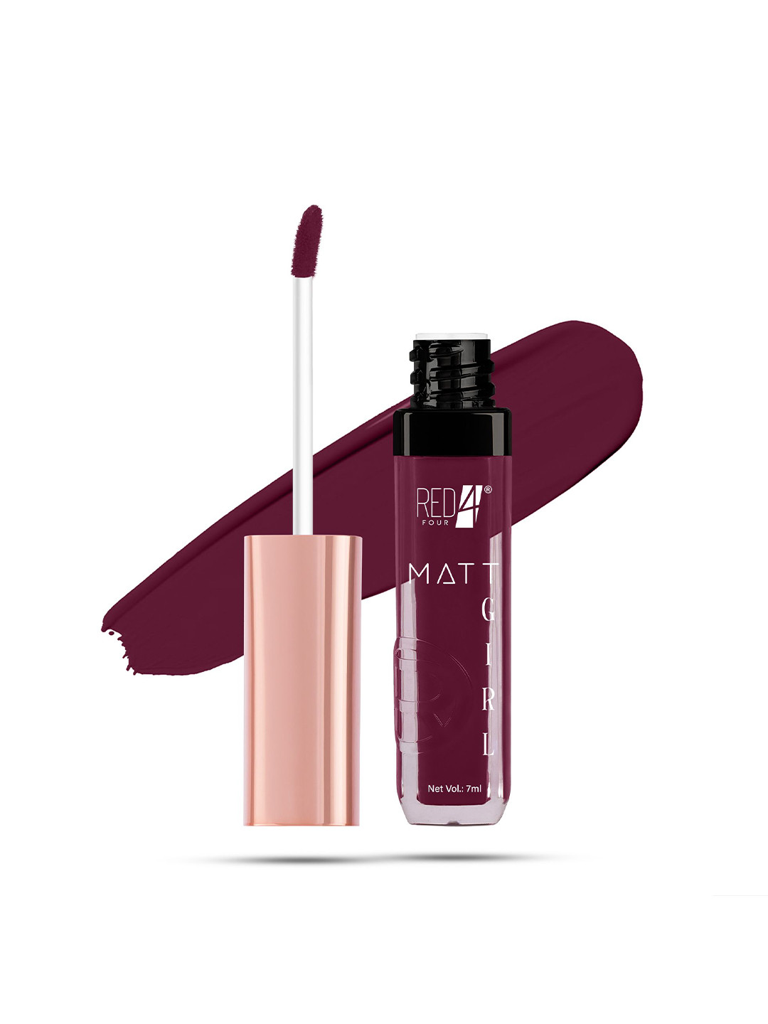 RED 4 Matt Girl Long Lasting Liquid Lipstick - 7 ml - Shade - 121