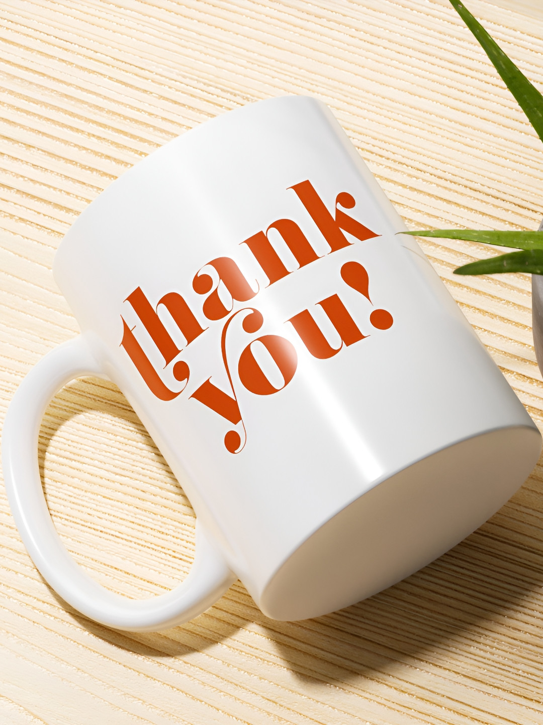 Gift4You Beaker Shaped White Typography Ceramic Microwave Safe Cup-350ml