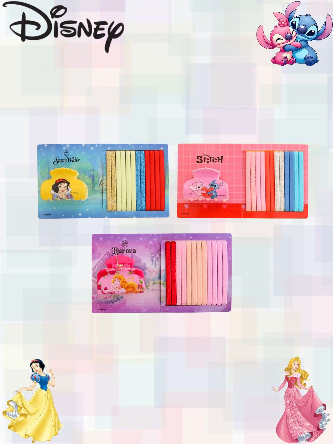 Disney By Yellow Bee Girls Ponytail Holders