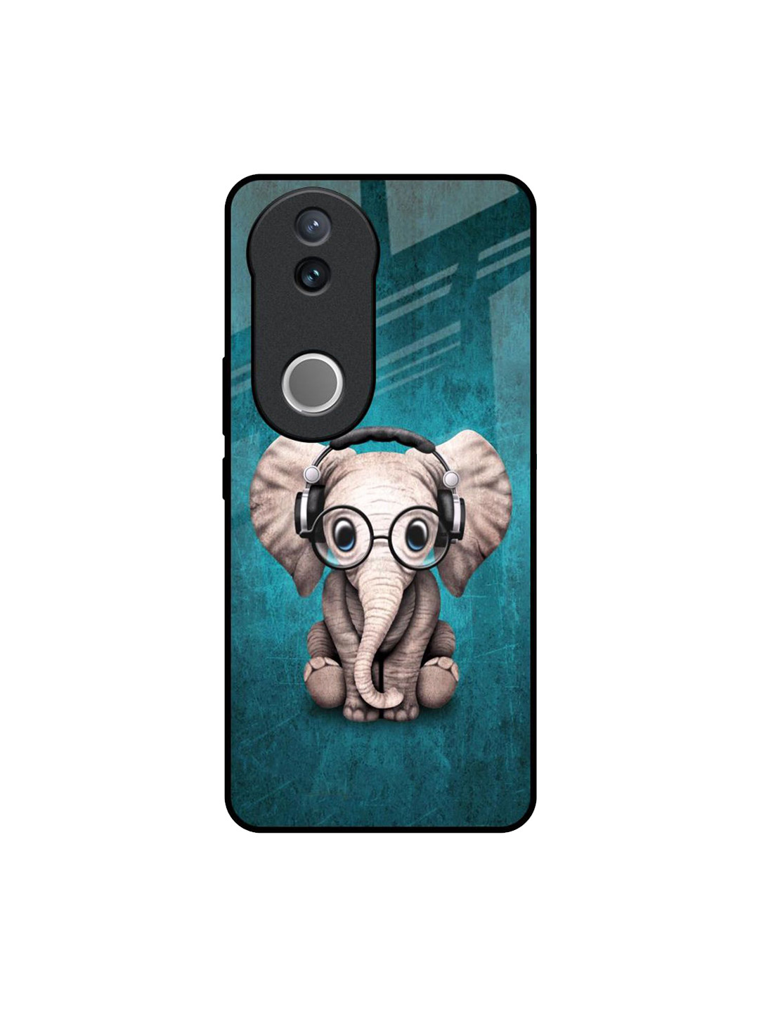 QRIOH Adorable Baby Elephant Printed Vivo V50e 5G Impact Resistant Back Case