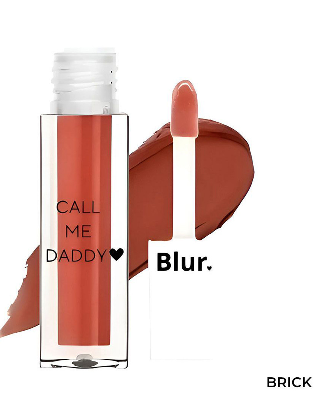 BLUR INDIA Set Of 2 Call Me Daddy Liquid Lipstick 5 ml Each - Brick & Nude Brown