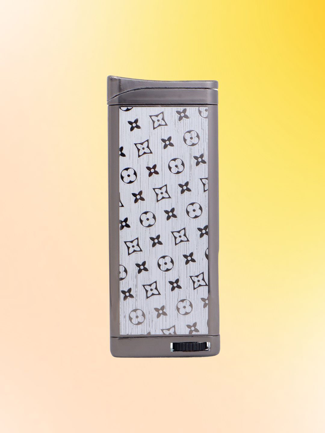 ALA FLAME Scratch Resistant Louis Vuitton Silver Pocket Lighter Travel Accessory