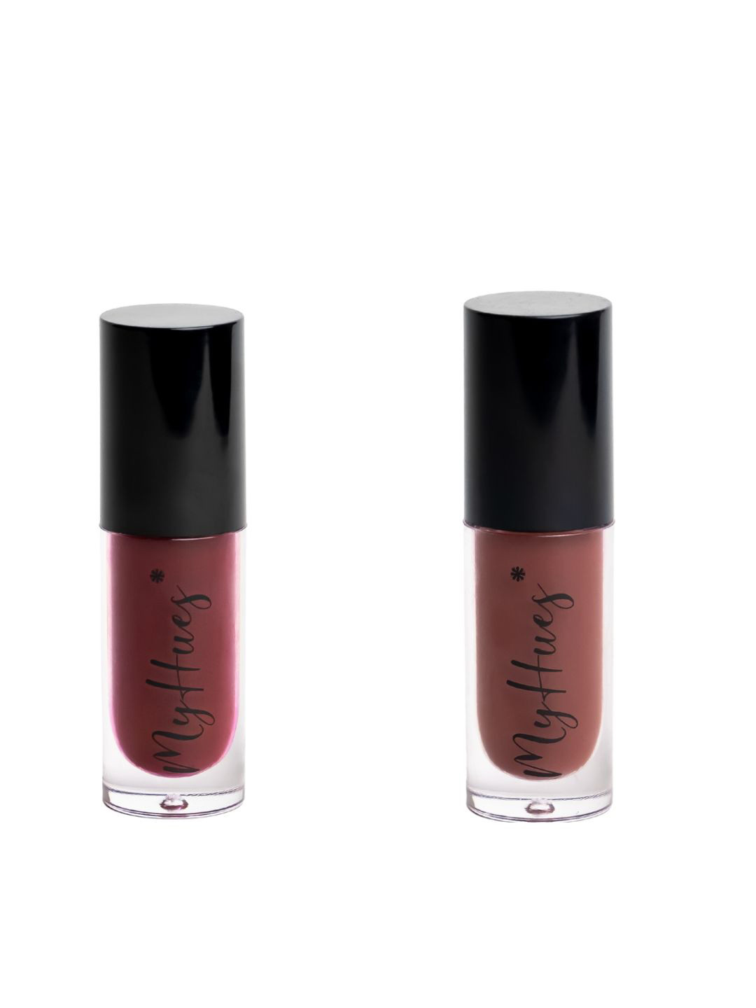 MyHues Set Of 2 Hyglow Liquid Lip Elixir With Jojoba Oil - 5 ml Each - Noor-Mira
