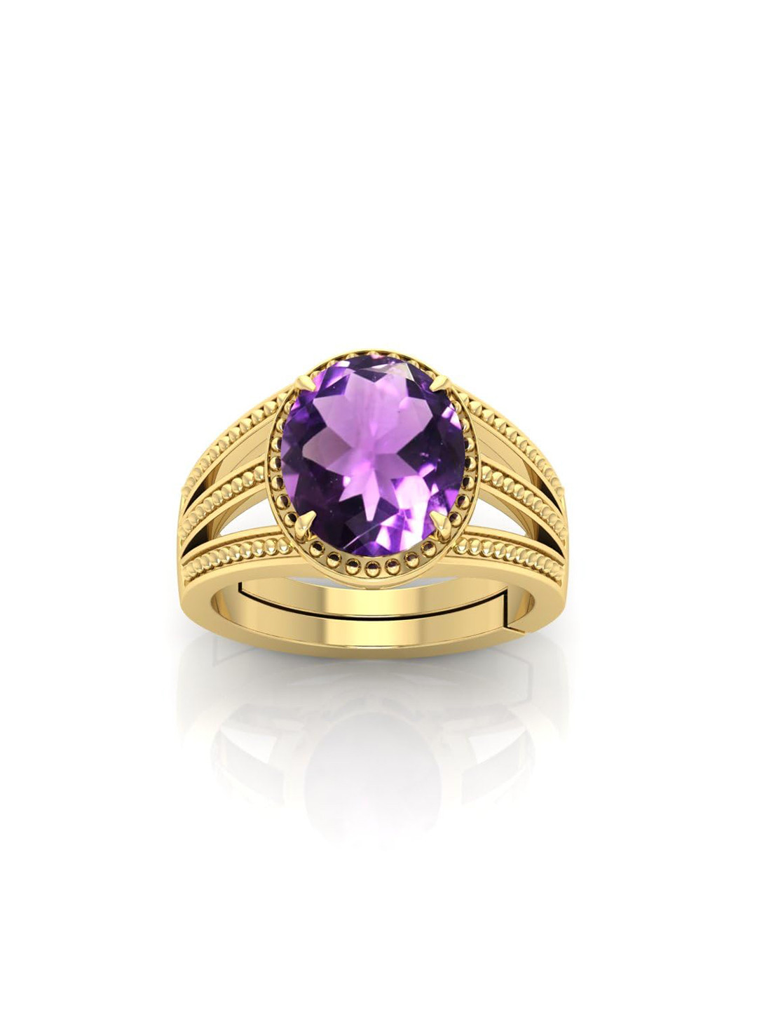 RRVGEM 9.00 KT Purple Amethyst Ring