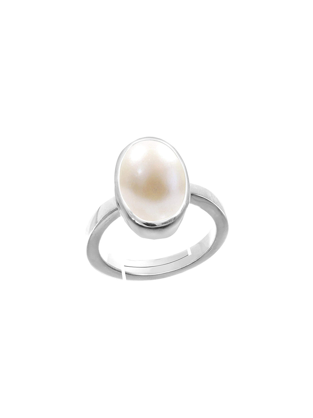 RRVGEM 5.00 KT Silver Plated Ring with Lab Card & Guarantee Card