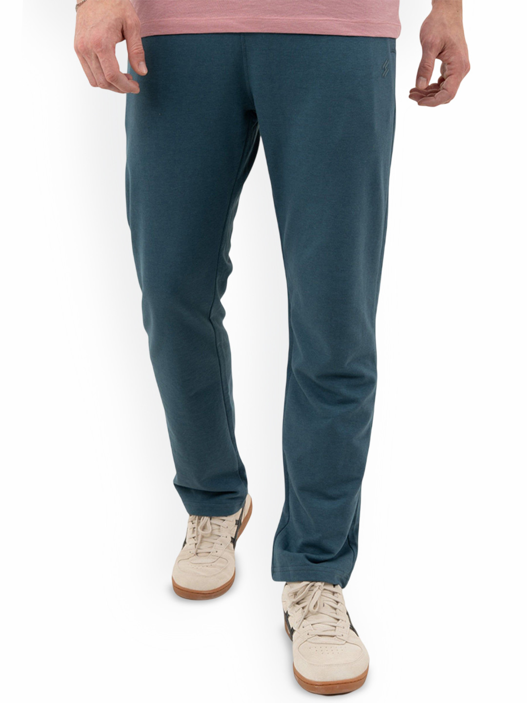 DCYPHR Men Lightweight Terry Mid-Rise Track Pants