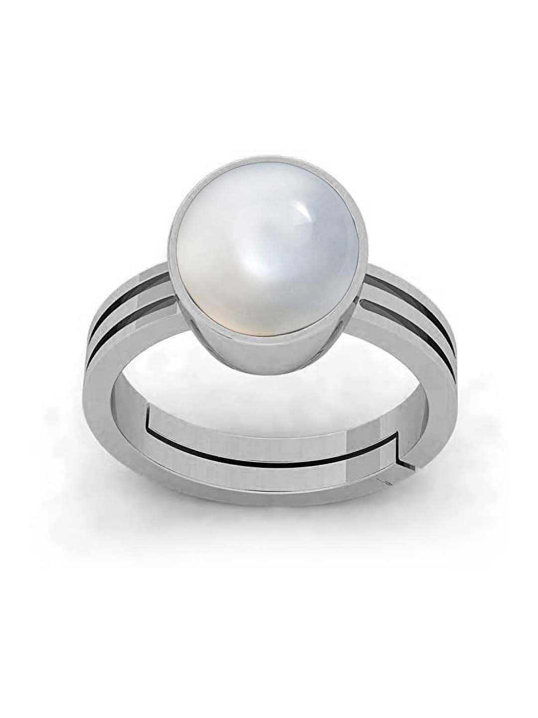 RRVGEM 9.25 Ratti 8.00 KT Brass Plated South Sea Pearl Ring