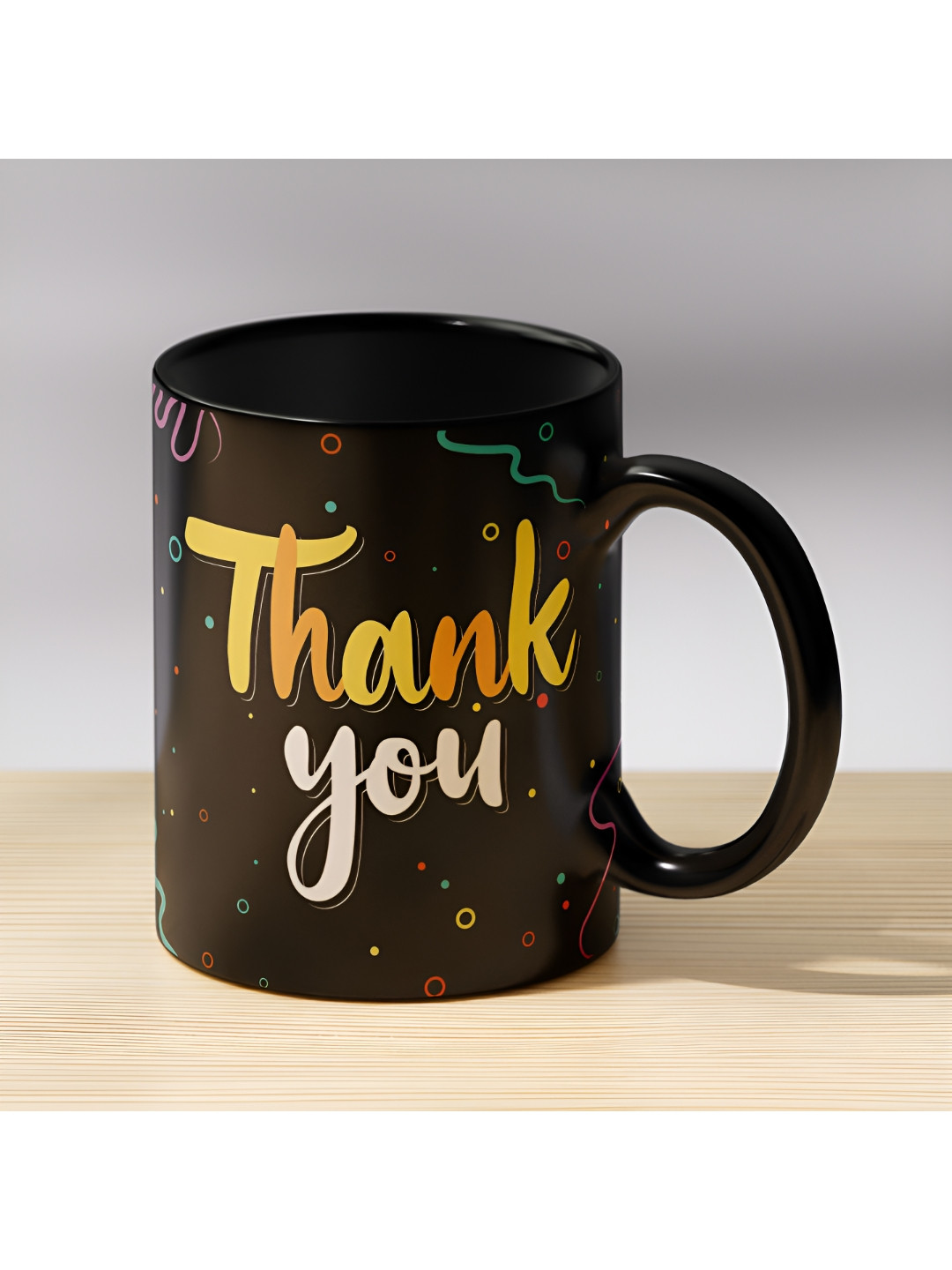 Gift4You Vintage Barrel Black Typography Ceramic Handmade Cup-330ml