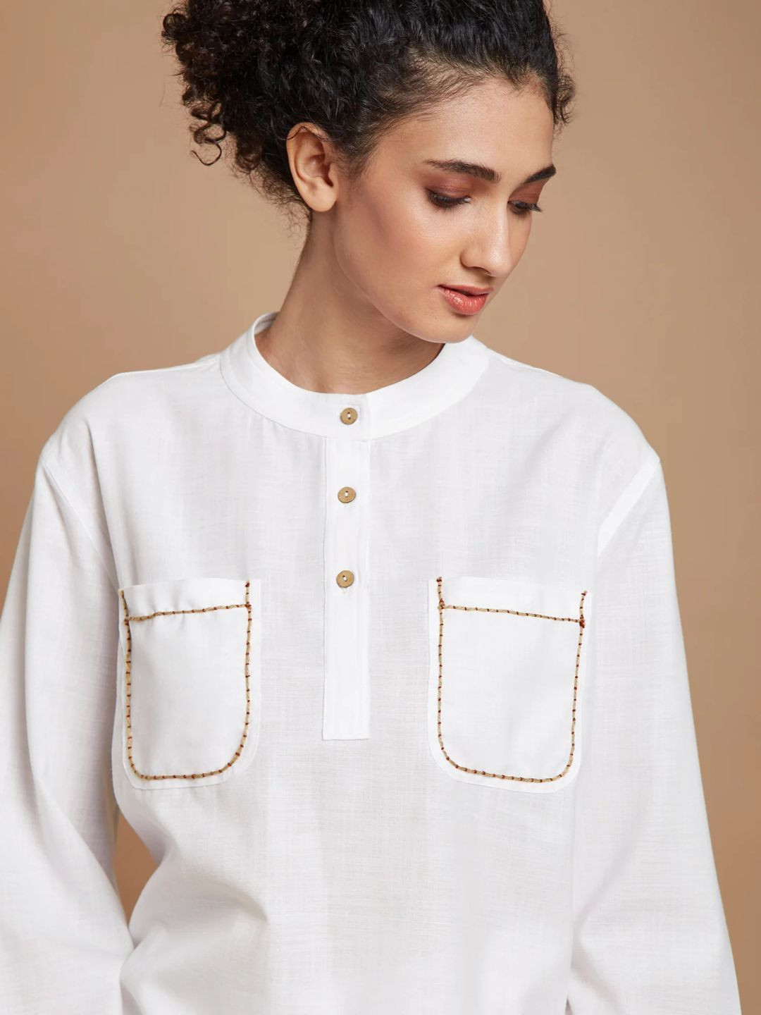 Chhaya Gandhi Design Studio Women Solid Festive Cotton Straight Kurta