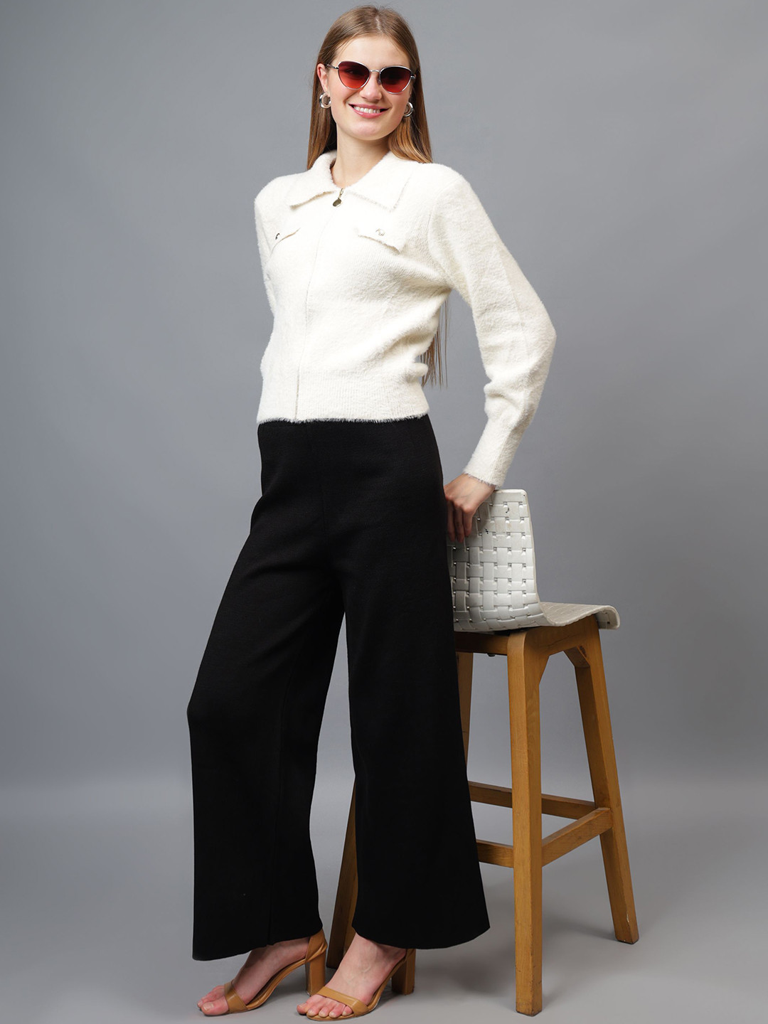 Fashion Gaiia Women Shirt Collar Cardigan