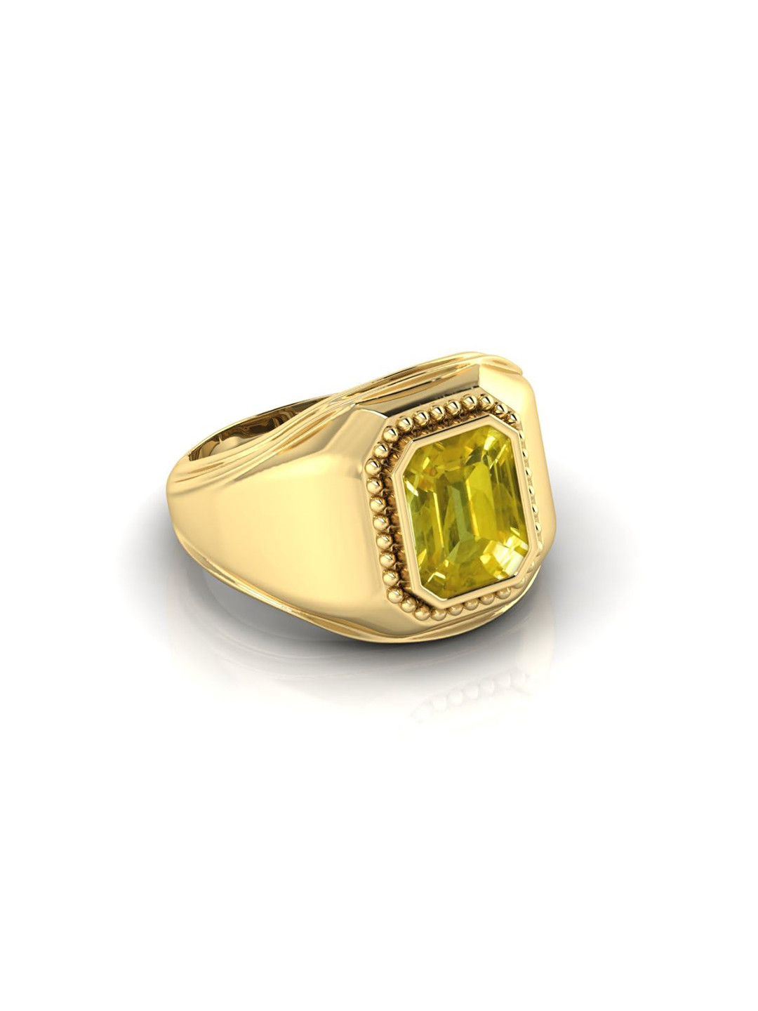 RRVGEM 10.25 Carat Yellow Sapphire Ring