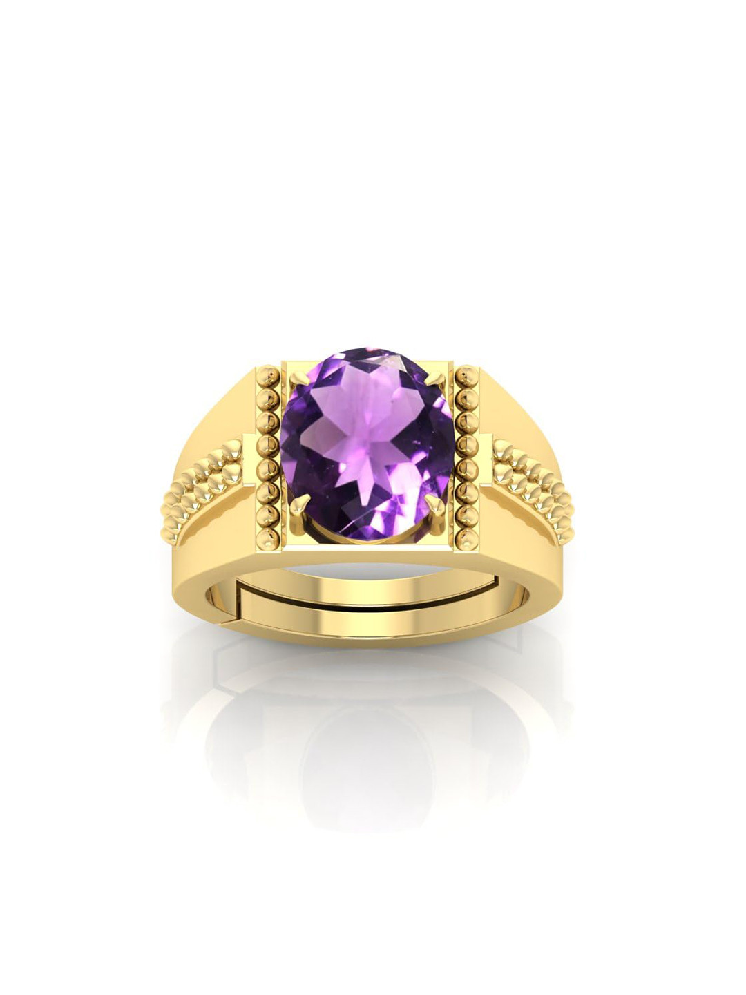 RRVGEM 11 Ratti Amethyst Finger Ring