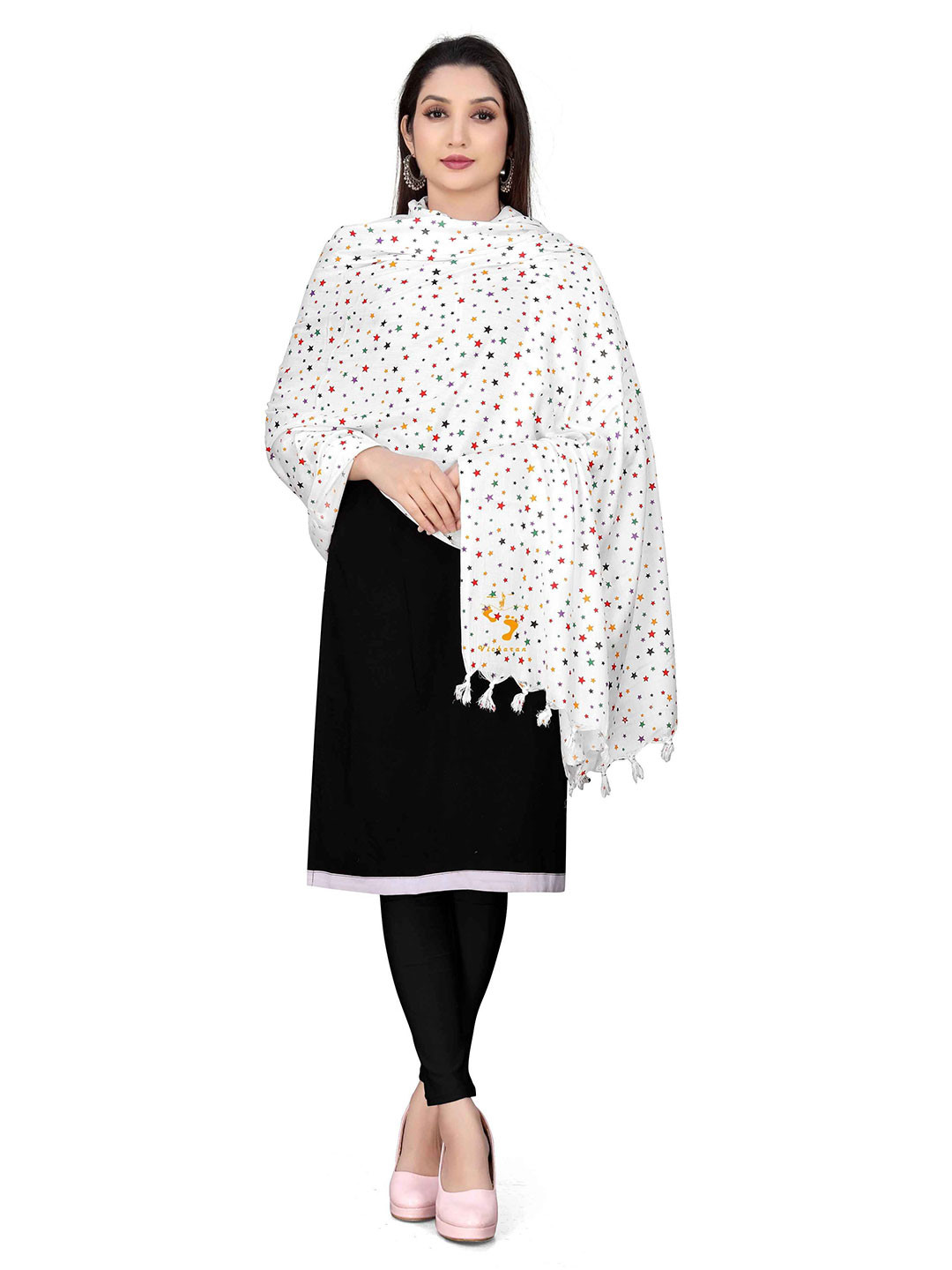 Vicharan Star Printed Cotton Dupatta
