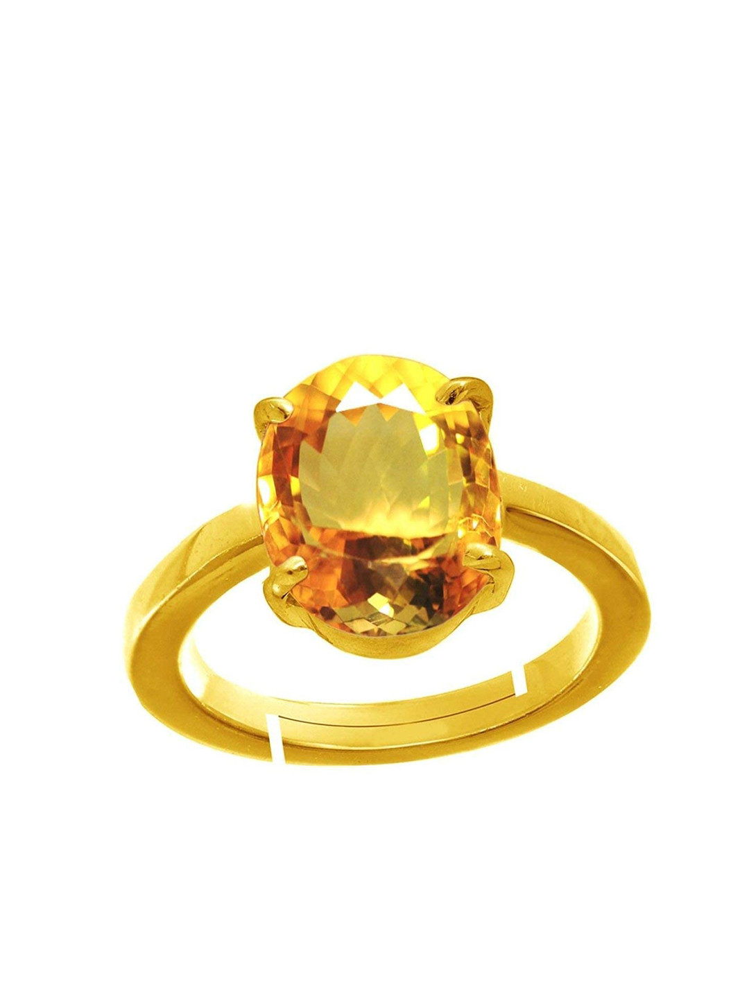 RRVGEM 6.50 Ratti Unheated Untreated Oval Citrine Ring