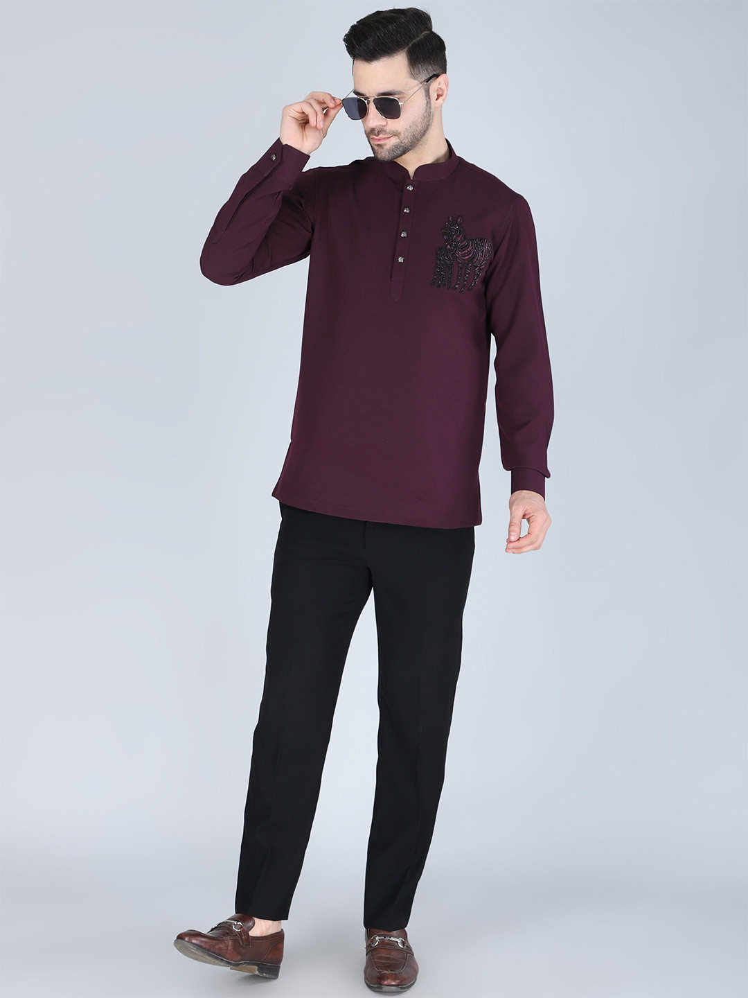 Denis Parkar Custom Embellished Party Shirt