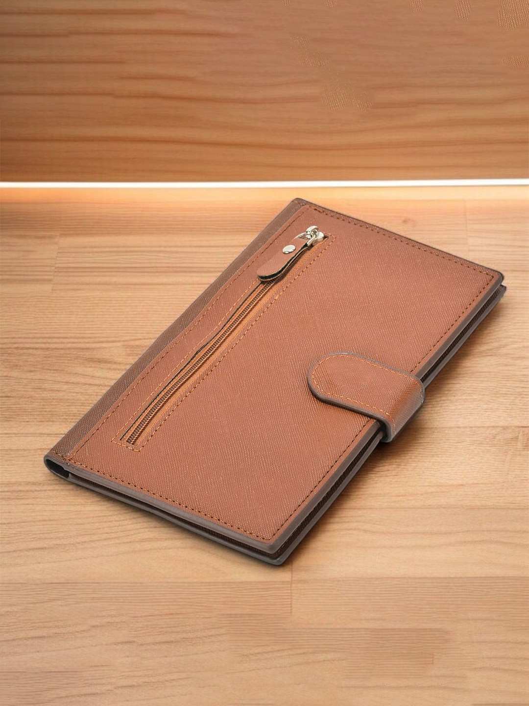 Provogue Men Textured Button Card Holder