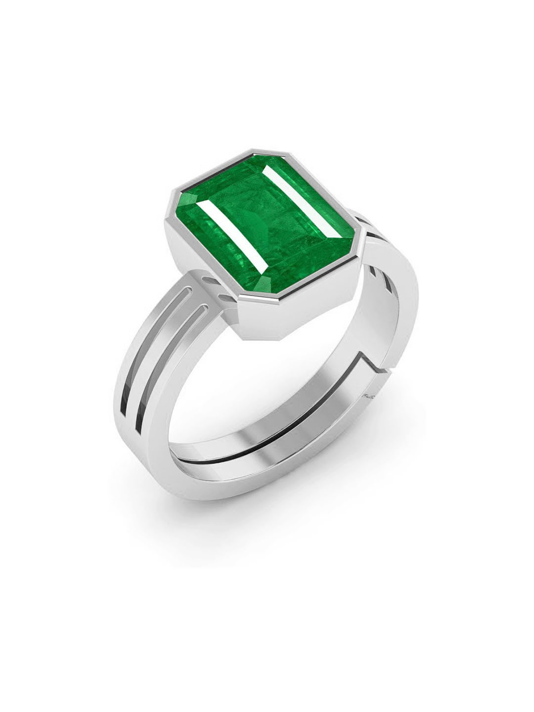 RRVGEM 8.00 KT Unisex Emerald Ring