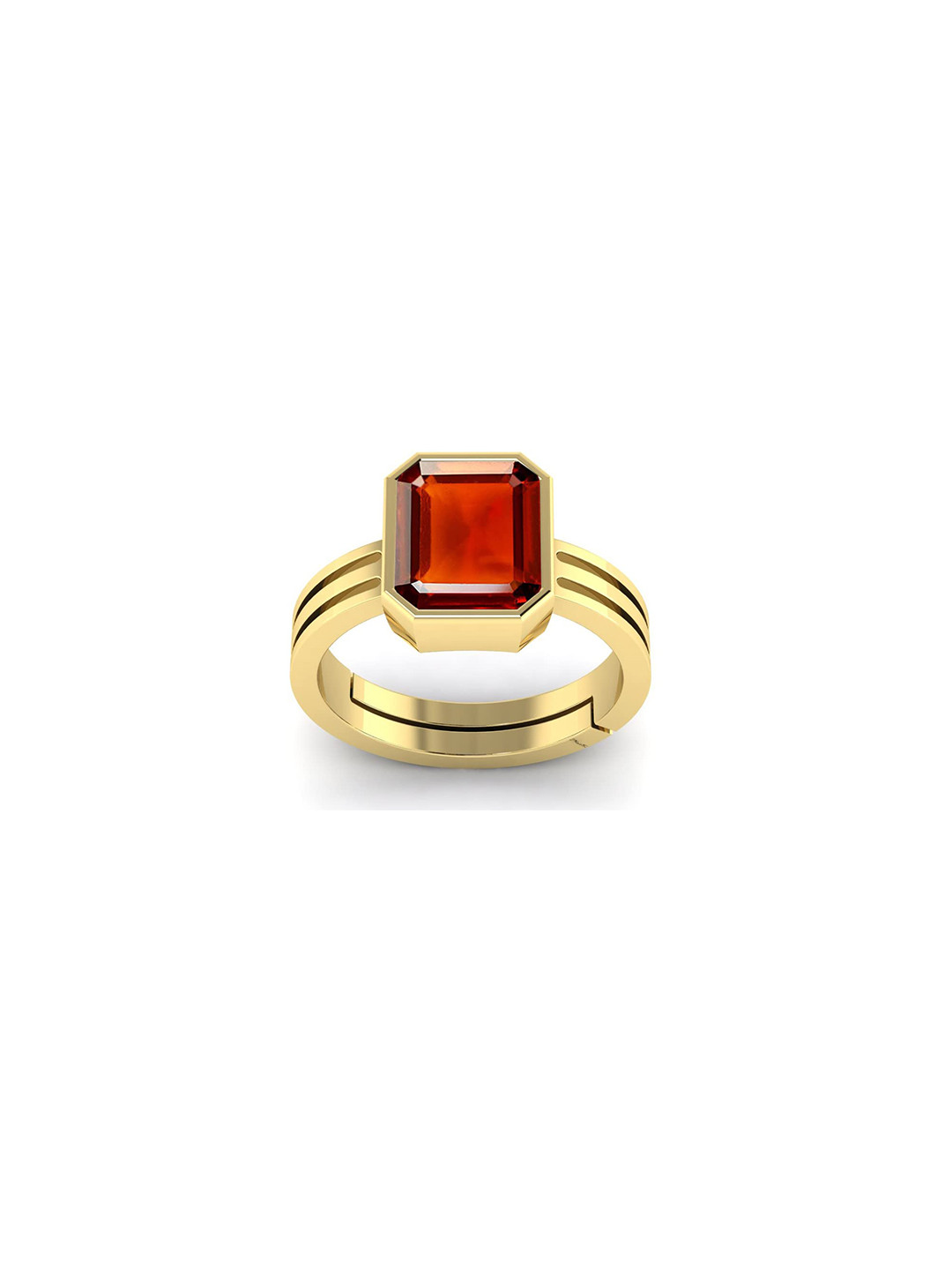 RRVGEM Brown Hessonite Ring