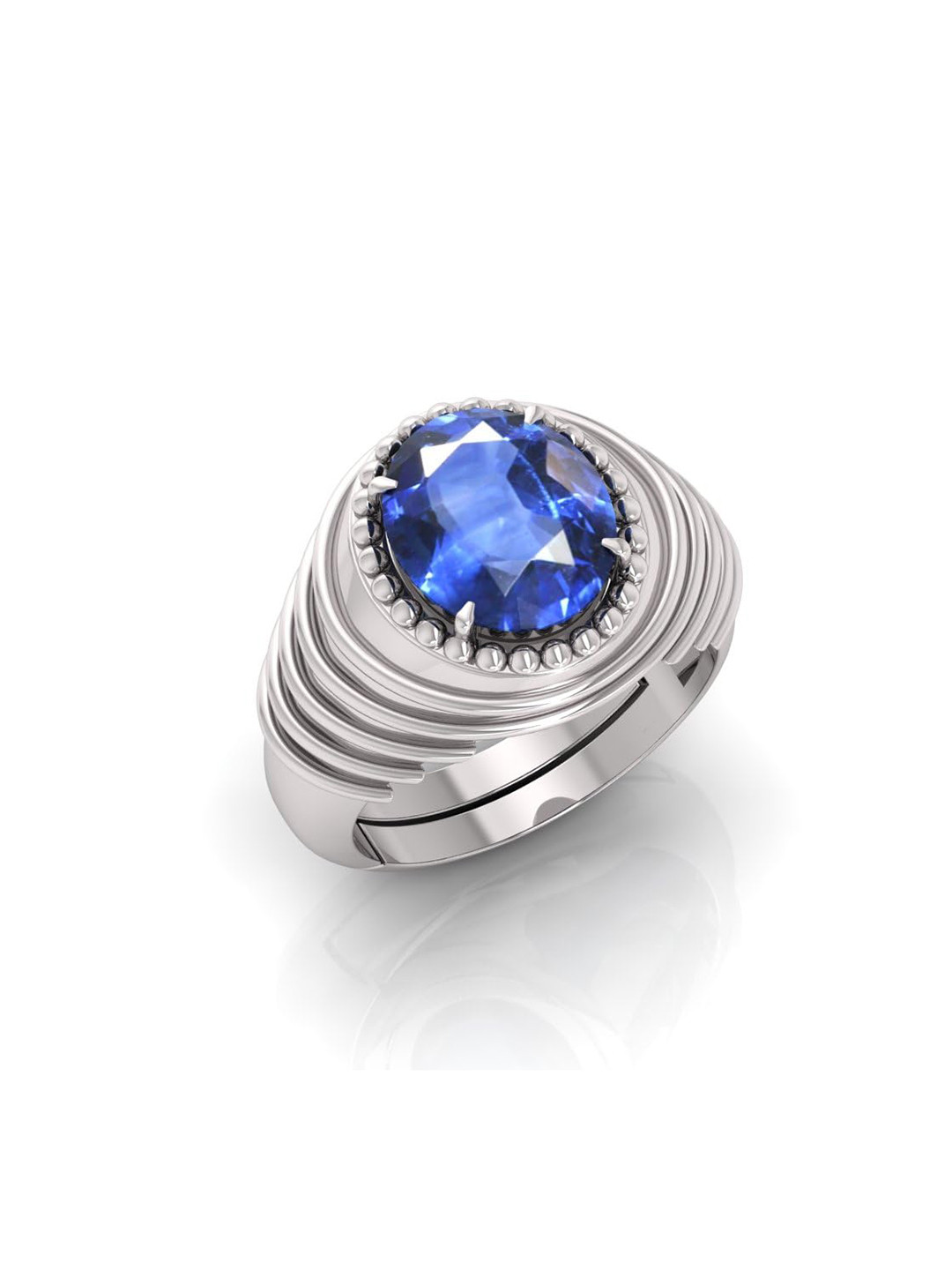 RRVGEM 6.25 Ratti 5.00 KT Blue Sappire Ring