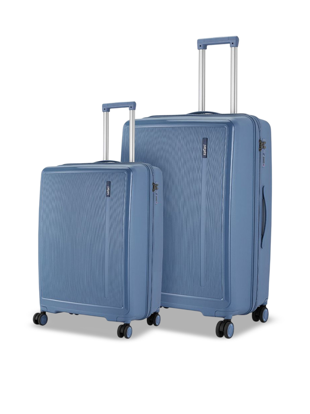 Safari Cooper Set Of 2 Textured Water-Resistant Hard-Sided Trolley Bags