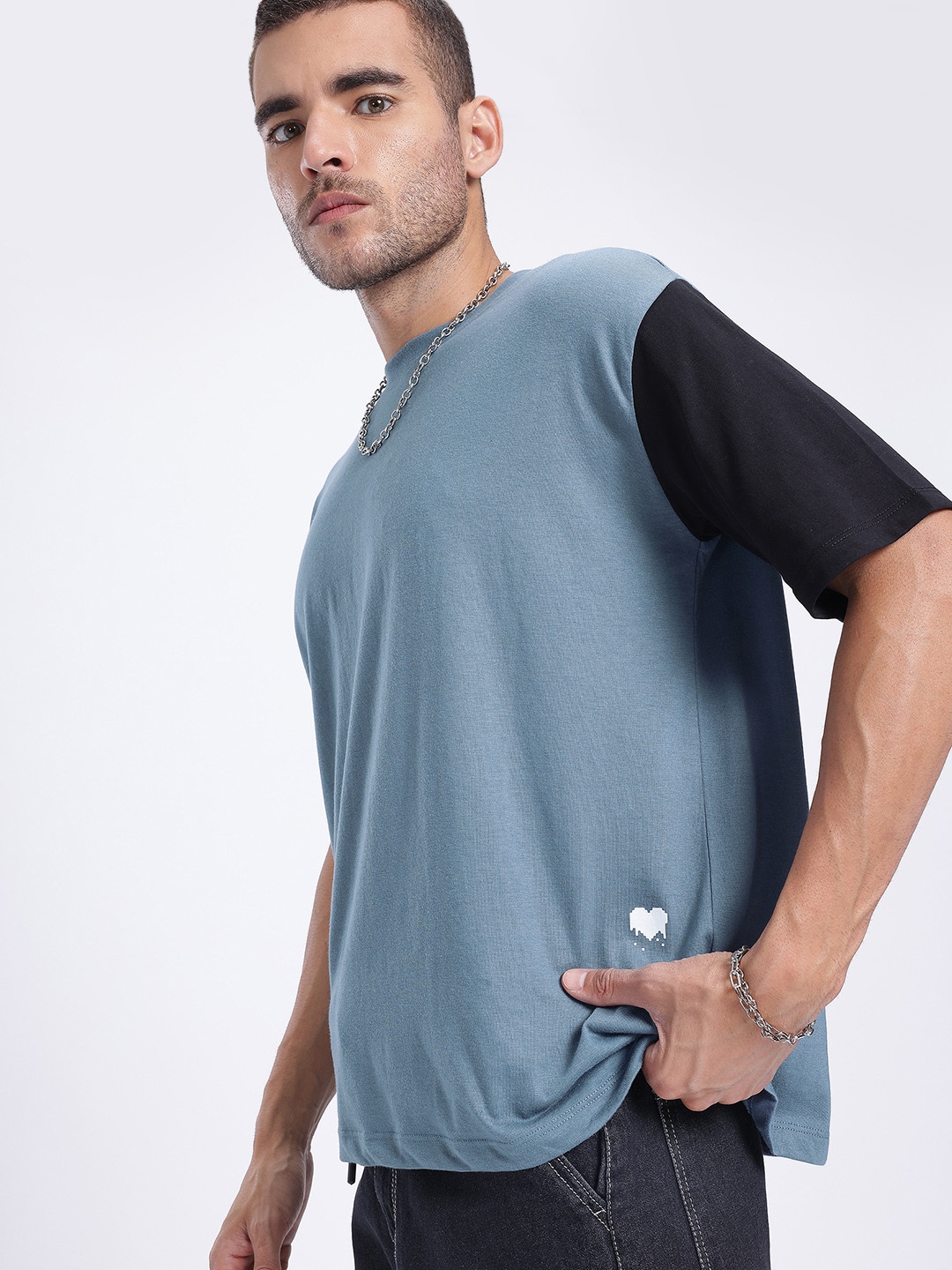 glitchez Contrast Core Oversize T-shirt