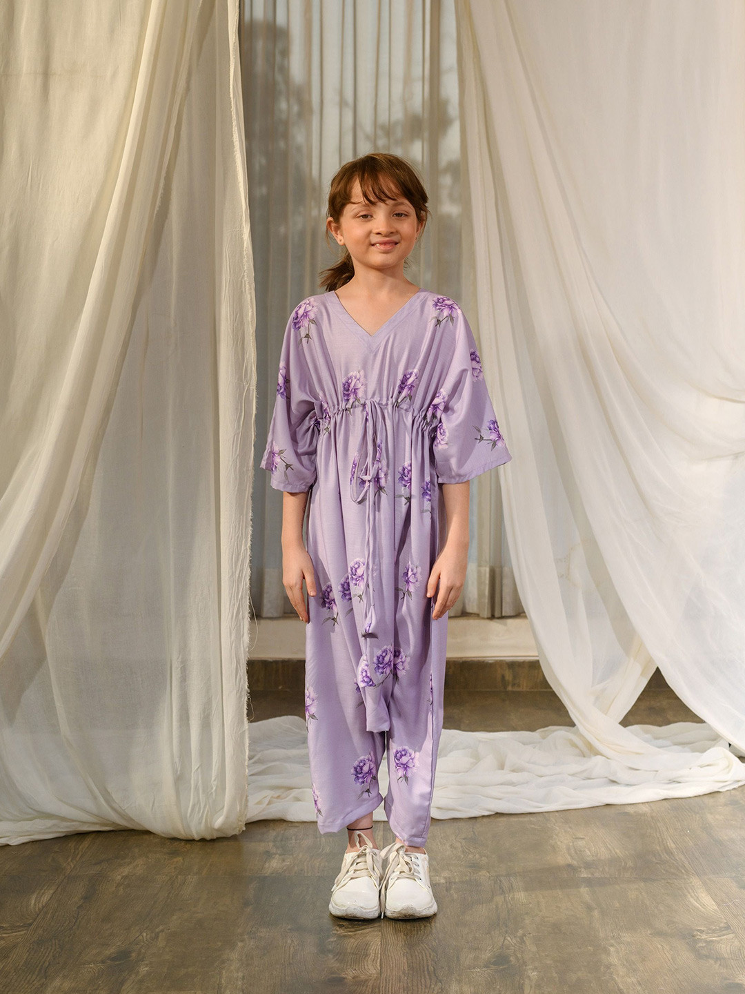 Pasha Girls Kimono Dhoti Jumpsuit