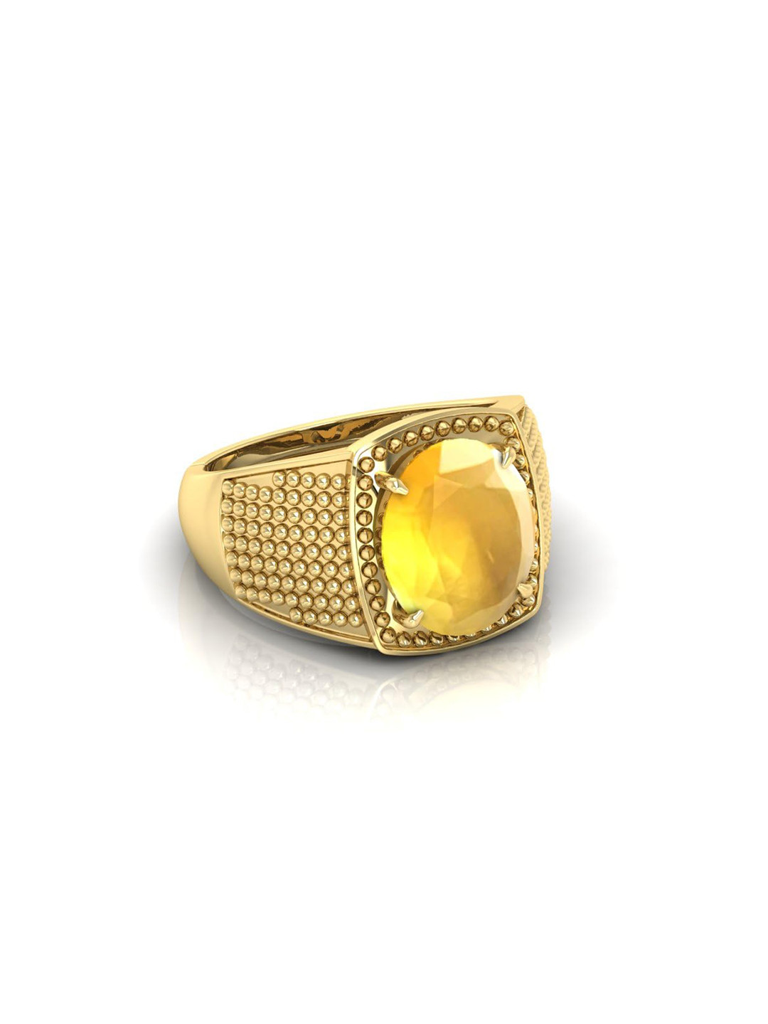 RRVGEM 7.00 Ratti Yellow Finger Ring