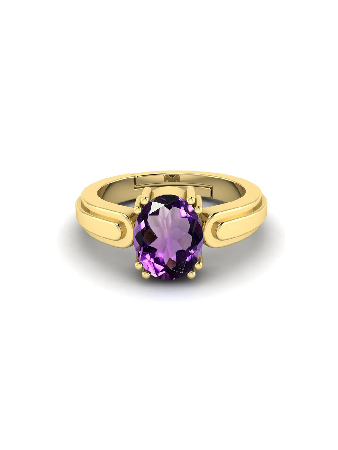 RRVGEM Amethyst Ring Ring 7.25 KT Finger Ring