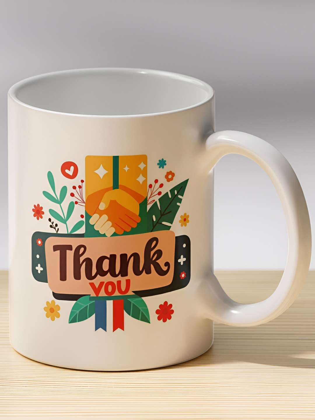 Gift4You Colbert White Typography Ceramic Microwave Safe Cup-325ml