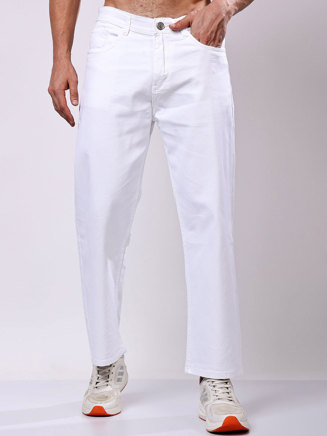 EDITLOOK Men Loose Mid-Rise Baggy Jeans
