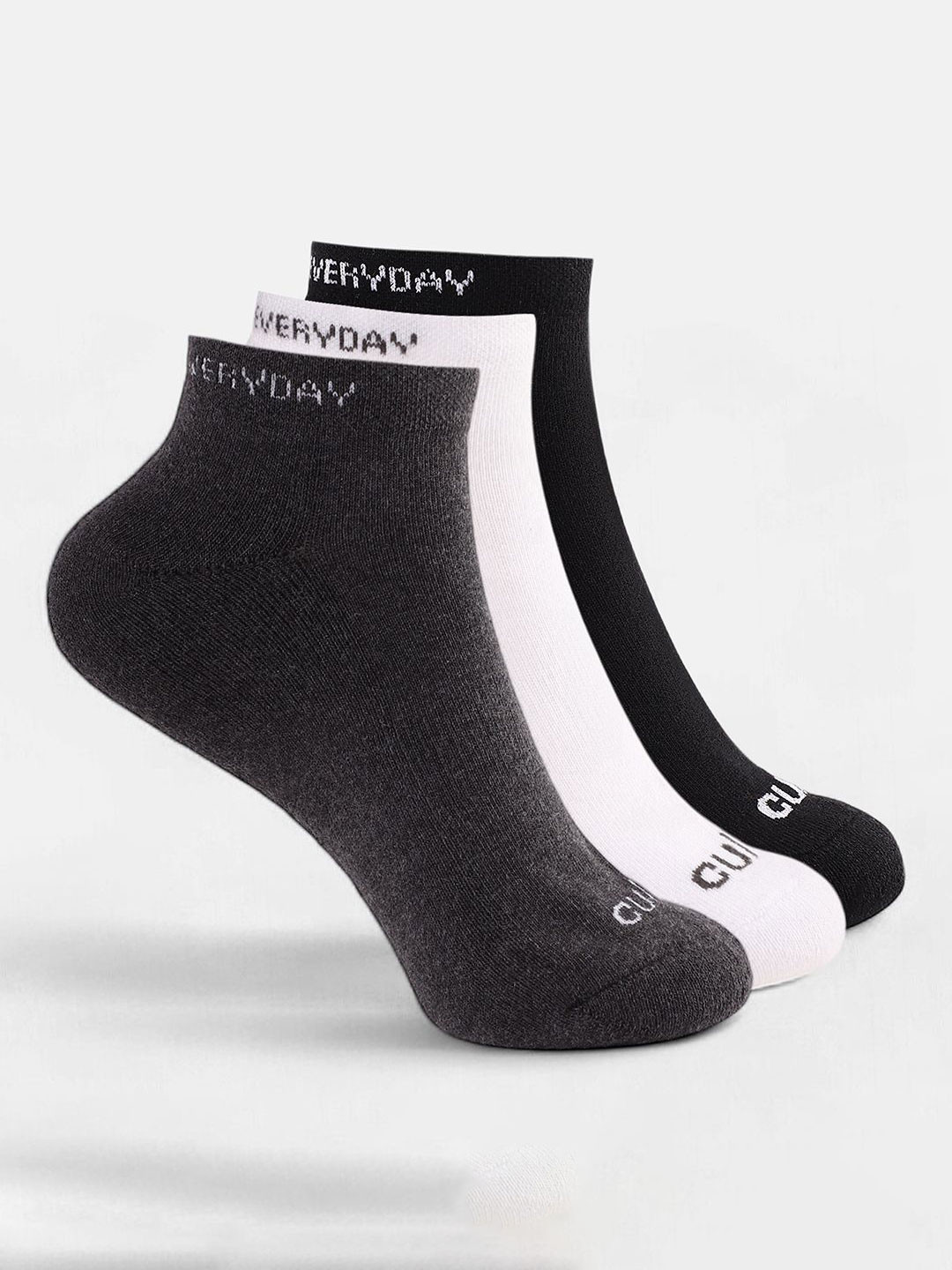 CULT Men HT Pack Of 3 Cotton Ankle Length Socks