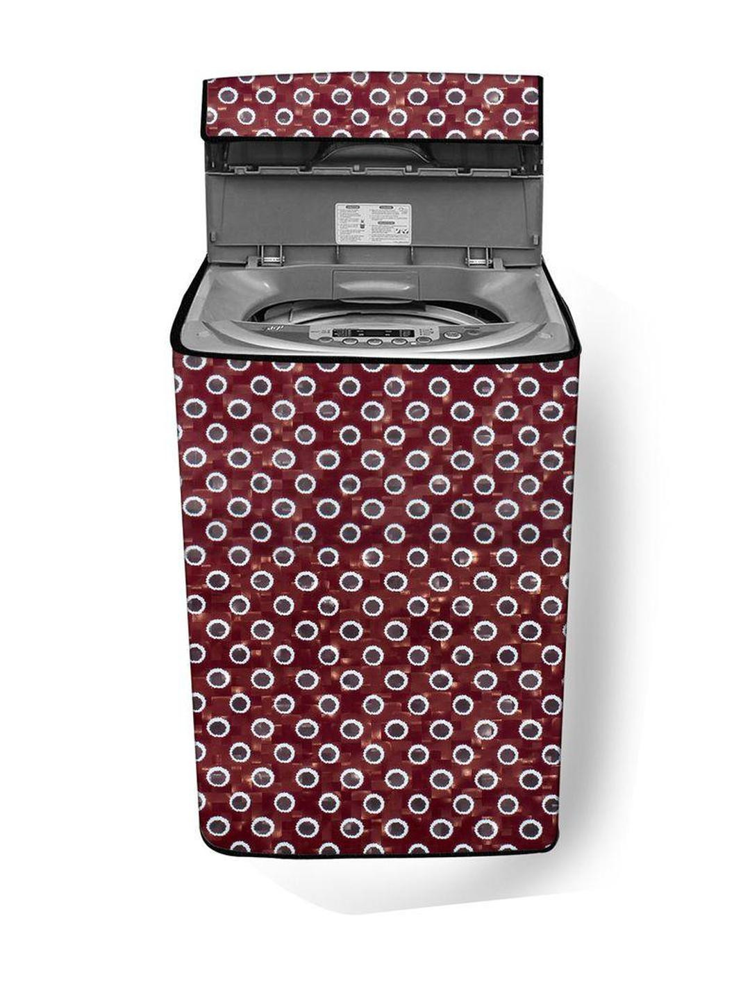 Stylista Red PVC Washing Machine Cover