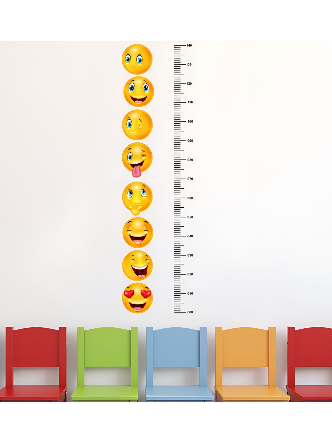 LANSTICK Yellow Smile With Height Chat Wall Decor