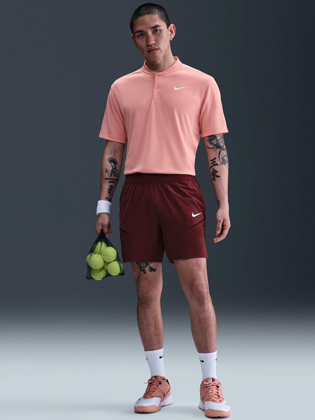 Nike Men Regular Fit Mid-Rise Tennis Shorts