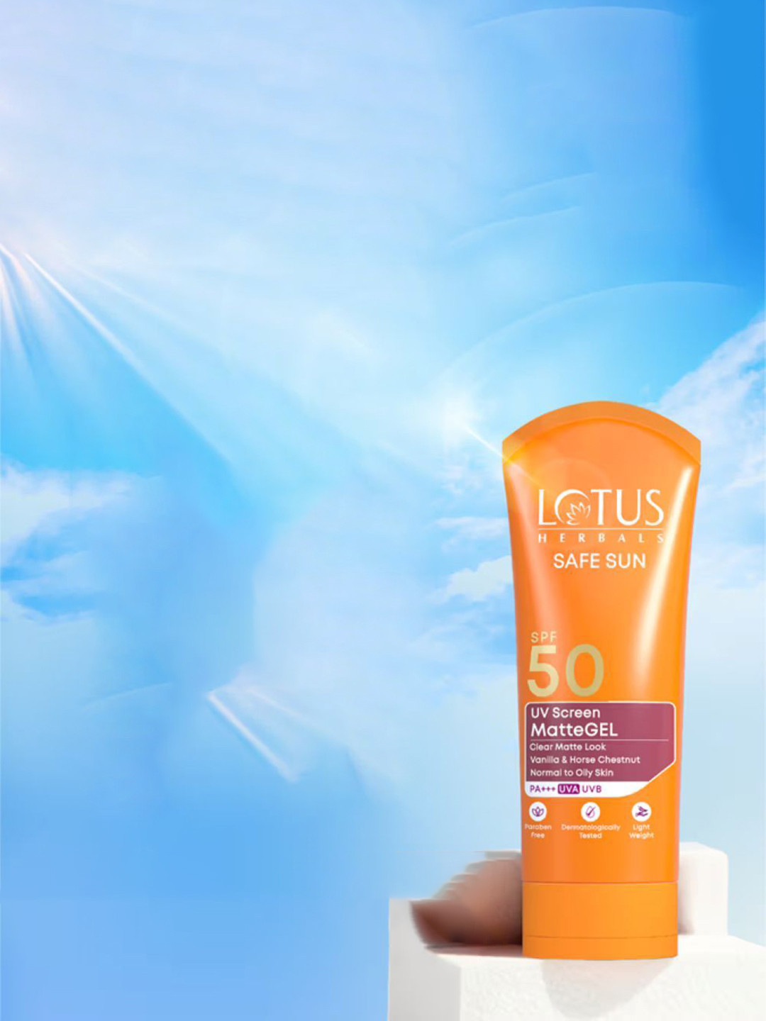 Lotus Herbals Safe Sun SPF 50 UV Screen Matte Gel - 50 g